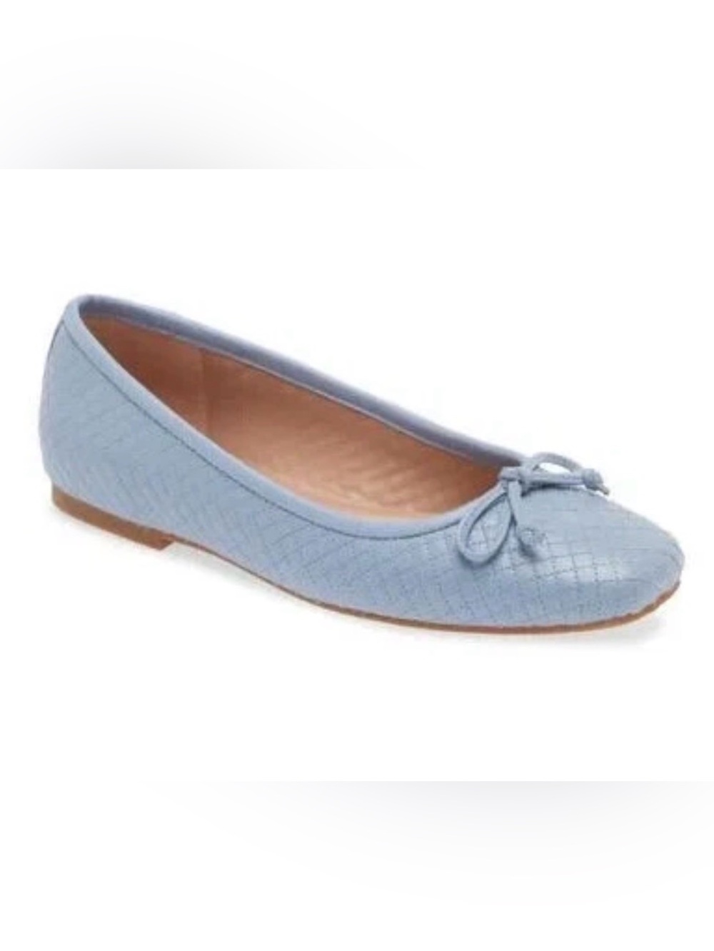 Nordstrom Blue Slip on Square Toe Leather Flats(Size 8.5M)